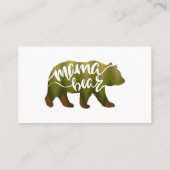 ママベア-背景色を選択 名刺 (裏面)