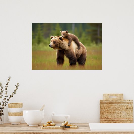 ママベア#13 ポスター (キッチン)