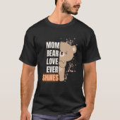 ママベアTシャツ かわいいグラフィックデザイン Tシャツ (正面)