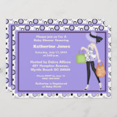 ママベイビーシャワー招待状 招待状 (正面/裏面)