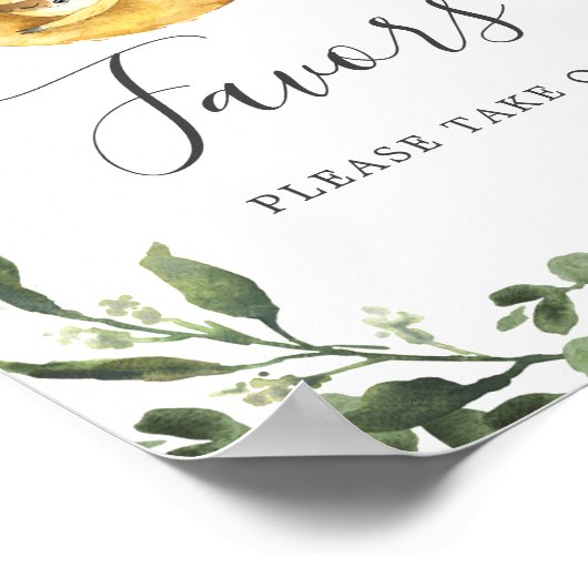 ママベビースロッスベビシャワーウィズサイン ポスター (角)