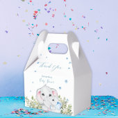 ママベビーゾウ緑の赤ちゃんシャワー フェイバーボックス