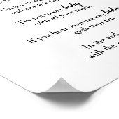 ママベビーゾウ雲とベビーしない ポスター (角)