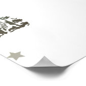 ママベビーバッファローカボスボーイ赤ちゃんシャワー ポスター (角)