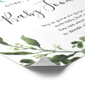 ママベビー恐竜の赤ちゃんシャワーベビー食品を推測 ポスター (角)