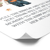 ママベリーサインパンプキンベビー素朴バシャワー ポスター (角)