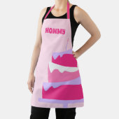 ママベーカーカワイトケーキピンクパープル エプロン (インサイチュ)