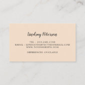 ママベー素朴ビーシッター名刺 名刺 (裏面)