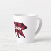 ママベ素朴アレッドバッファロープレイド カフェラテマグ (右アングル)