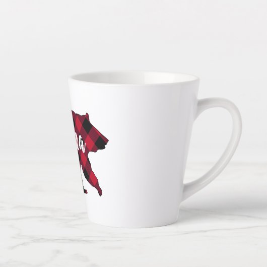 ママベ素朴アレッドバッファロープレイド カフェラテマグ (右)