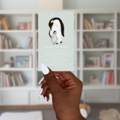 ママペンギン冬の青の赤ちゃんシャワーブックリクエスト エンクロージャーカード