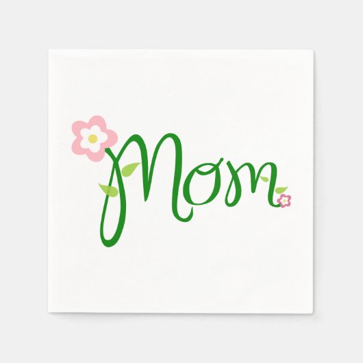 ママホワイトスタンダードカクテルペーパーナプキン スタンダードカクテルナプキン (正面)