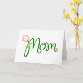 ママホワイトビッグあいさつカード カード (黄色い花)