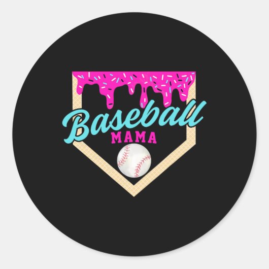 ママホームプレートアイスクリームドリップ散水付き ラウンドシール (正面)