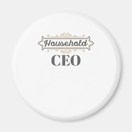 ママボスギフトステイアットホームママ家庭CEOギフト マグネット (正面)