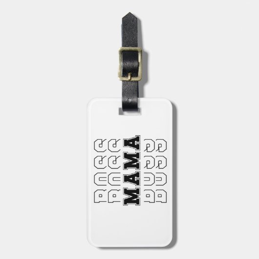 ママボス ラゲッジタグ (正面縦)