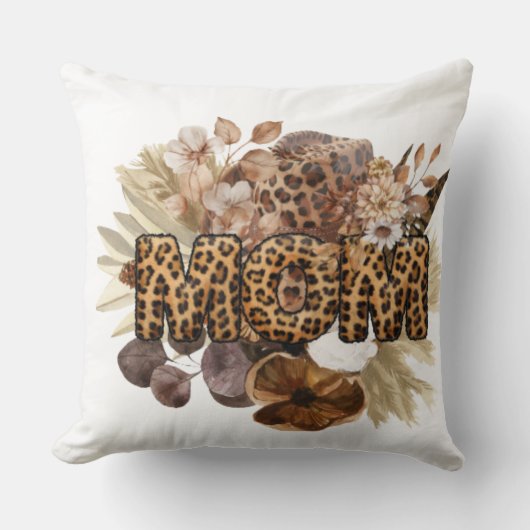 ママボホ動物/フローラプリント両面クッション クッション (正面)