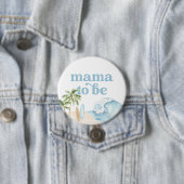 ママボードベビービーチベビーシャワー 缶バッジ (インサイチュ)