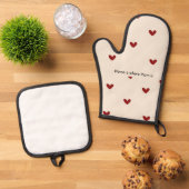 ママポットホルダー – かわいいママの日キッチンギフト 鍋つかみ&鍋敷きセット (トップダウン)