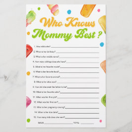 ママポップ・アートののゲームを知る赤ちゃんシャワー最高の準備