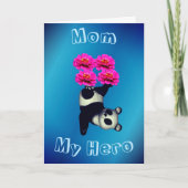 マママイヒーロージャグリングパンダ誕生日カード カード (正面)