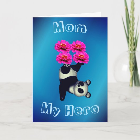 マママイヒーロージャグリングパンダ誕生日カード カード (正面)