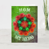 マママイヒーローバラアートマザーズデイカード カード (正面)