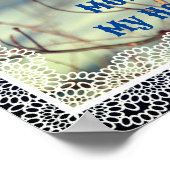 マママイヒーローブルーバードパーソナライズされた自然 ポスター (角)