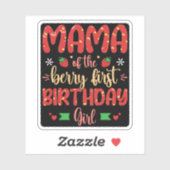 マママオブザベリーファースト誕生日ガールマおもしろいザー シール (シート)