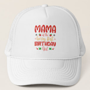 マママオブザベリー誕生日甘いお母さんイチゴ キャップ