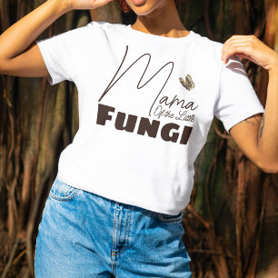 マママオブザリトル菌類キノコ赤ちゃんシャワー秋 Tシャツ