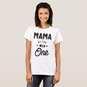 マママオブザワイルドワンボホフェザー第1誕生日ファム Tシャツ (正面フル)