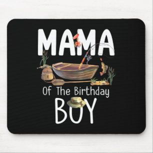 マママオブザ誕生日ボーイ魚釣り誕生日ファミリーM マウスパッド