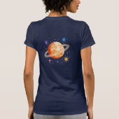 マママオブザ誕生日ボーイ・ロケット&宇宙飛行士宇宙 Tシャツ (裏面)