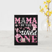 マママオブザ誕生日ワイルドワン1歳女性のカーボーイ カード (黄色い花)