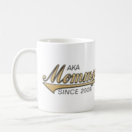 マママグ "AKA ママ歴..." コーヒーマグカップ