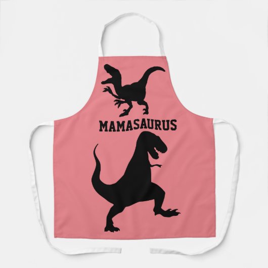 マママサウルスキッチンエプロン エプロン (正面)