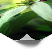 マママサンクスオーラードウッドフローラ パーソナライズされた ポスター (角)