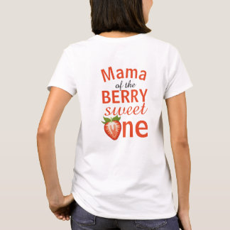 マママザベリースイートワンストロベリー誕生日 Tシャツ