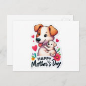 マママザーズ・デイ・アニマルドッグ シーズンポストカード (正面/裏面)