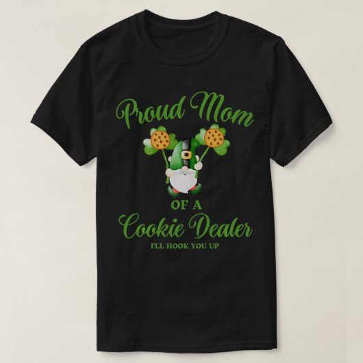 マママッ誇りを持ったチCookieディーラー女の子St patricks Tシャツ (デザイン正面)