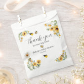 マママビーイエローフラワー（昆虫）マルハナバチ フェイバーバッグ (クリップ留めされた状態)