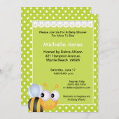 マママビーベイビーシャワー招待状 招待状 (正面/裏面)