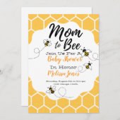 マママビーベイビーシャワー招待状 招待状 (正面/裏面)