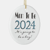 マママビー男の赤ちゃん2024オーナメント セラミックオーナメント (右)
