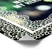 ママママイヒーローバタフライパーソナライズされた自然 ポスター (角)