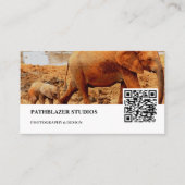 ママママカーフレゾウ |野生生物の写真 | 名刺 (正面)