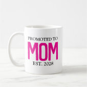 ママママグに昇進パーソナライズされた赤ちゃんシャワー贈り物 コーヒーマグカップ (左)