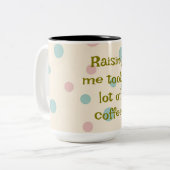 ママママグ – ミニマリスト | 母エレガントの日贈り物 ツートーンマグカップ (正面左)