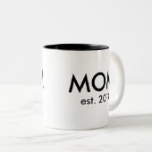 ママママグ |妊娠のお知らせプレゼント ツートーンマグカップ (正面右)